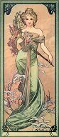 Pohled A. Mucha - Spring